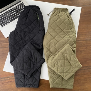 轻便柔软无涂层&防泼水机能长裤 pouch 夹薄棉防风运动裤 lemon