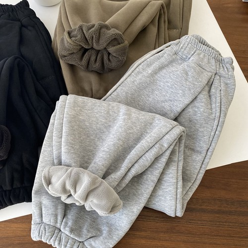 【季末福利】男童宽松加绒运动裤