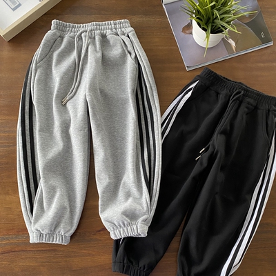 宽松实用款纯棉运动裤~校裤