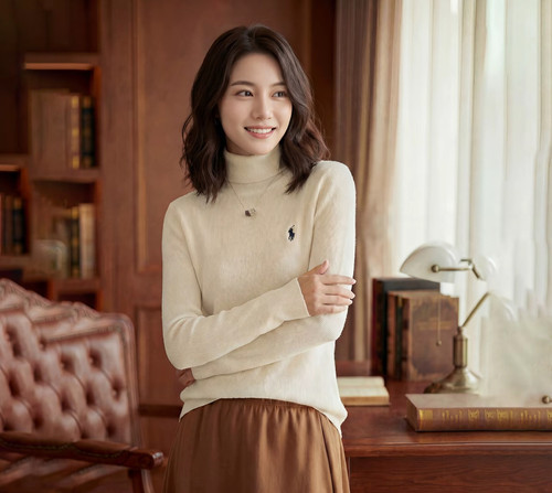 CocoHerben长袖针织衫秋季毛衣新款时尚洋气百搭女装半高领HB739