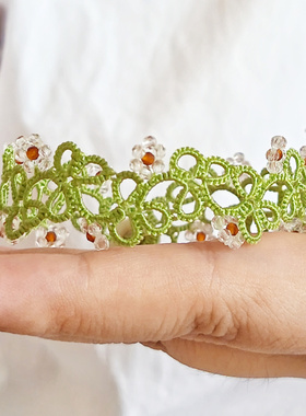 小雏菊法式手工蕾丝手链