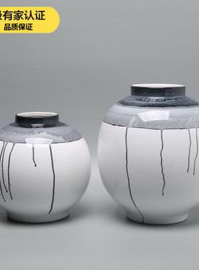 新中式风陶瓷家居客厅电视柜摆件