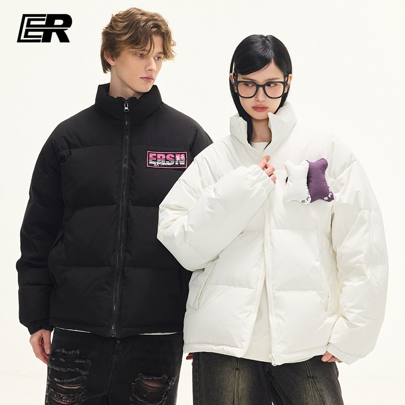 ER立领宽松日常常规羽绒服