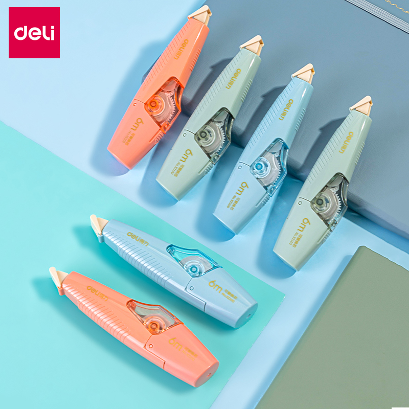 得力按动式可换芯修正带