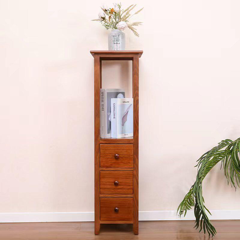 美式复古实木花架落地式多层方形置物架子阳台花台客厅花架鱼缸架