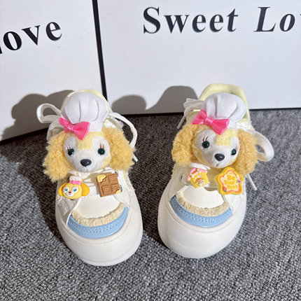 儿童运动鞋女童鞋秋季新款中大童鞋子皮面透气厚底超轻小白鞋学生