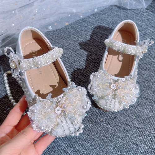 灰姑娘单鞋女童春秋公主小皮鞋