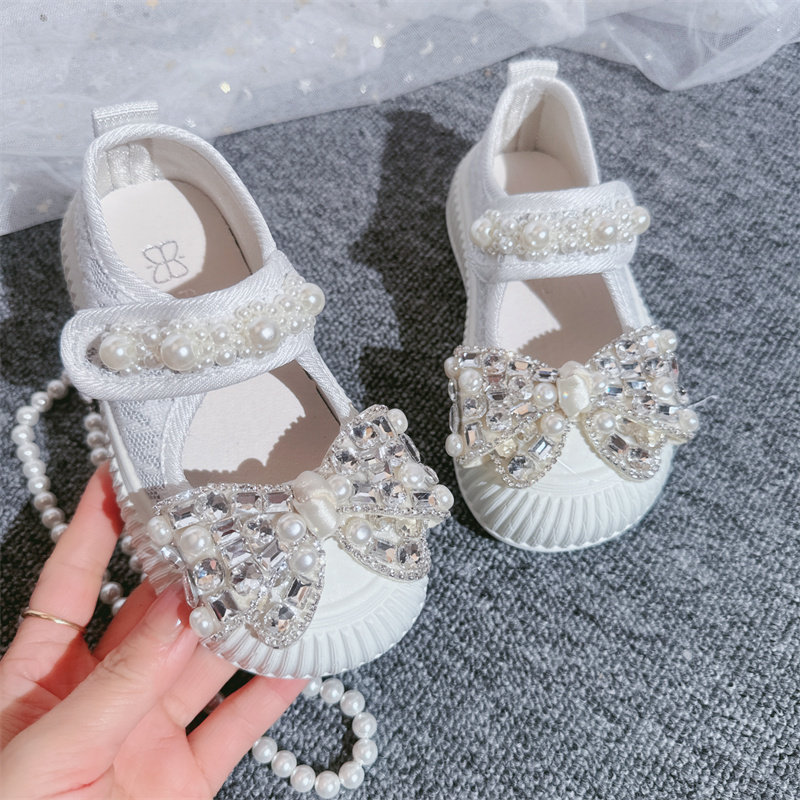 灰姑娘春夏日常公主女童帆布鞋
