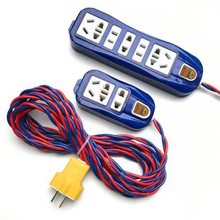 家用电线插座带线电车充电线延长线防水防冻软线排插长线接线插座