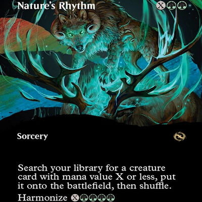 万智牌 平/闪 大自然的韵律 Nature's Rhythm 英文 TDM异画闪