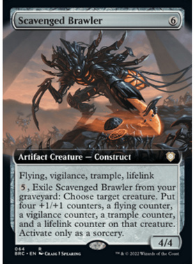 万智牌 拼装好斗械 Scavenged Brawler 金 神器BRO