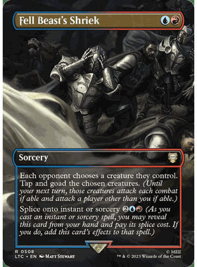 万智牌 Fell Beast's Shriek 英文 魔戒节假日版 多色 金 LTR