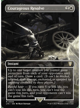 万智牌 MTG 英文平卡 勇敢决心 Courageous Resolve魔戒指挥官LTC