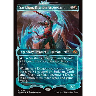 万智牌 TDM异画闪 Sarkhan, Dragon Ascendant龙裔萨坎 灵火闪