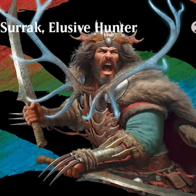 万智牌 匿迹猎人苏拉克 Surrak, Elusive Hunter 异画 闪 TDM