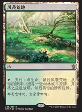 万智牌 风袭荒地 鞑契可汗 KTK 简中 闪