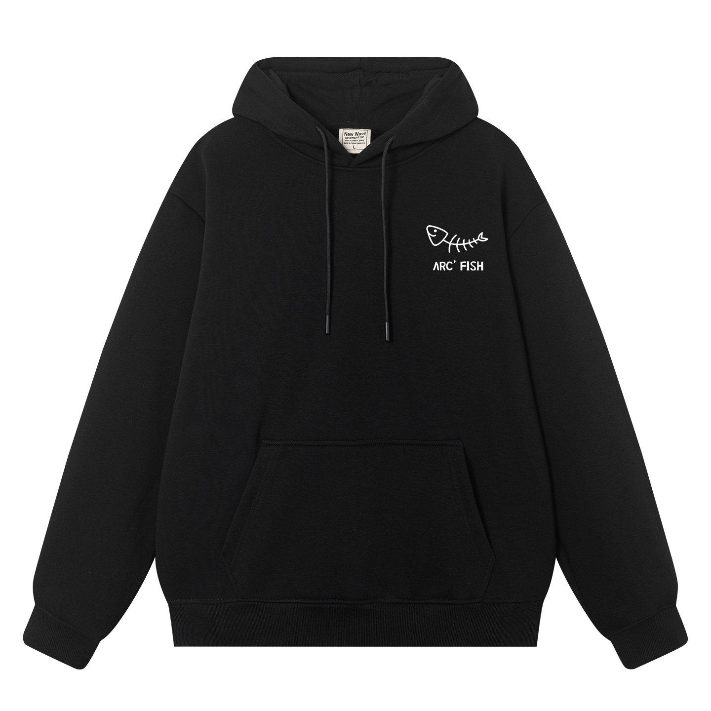 始祖鱼恶搞男女新款宽松连帽卫衣情侣装钓鱼佬户外垂钓衣服