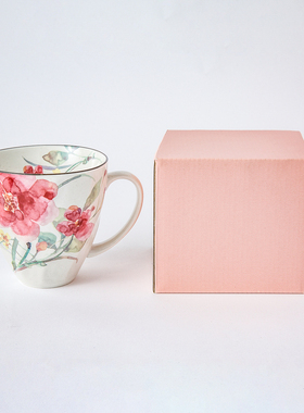 日本ceramic 蓝美浓烧陶瓷马克杯咖啡杯精致少女心杯子微波炉水杯