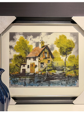 帆船组合美式风餐厅书房装饰画