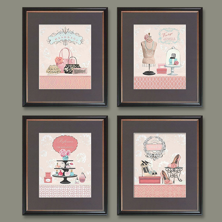 倍丽饰画/香水饰品鞋子包加拿大原版进口画芯服饰店衣帽间装饰画