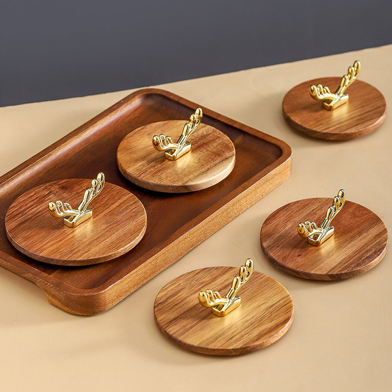 鹿角相思木杯盖子单卖通用大口径