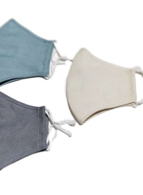 纯亚麻汉麻口罩防尘透气防晒男女大人 儿童可洗6只包邮不支持退换