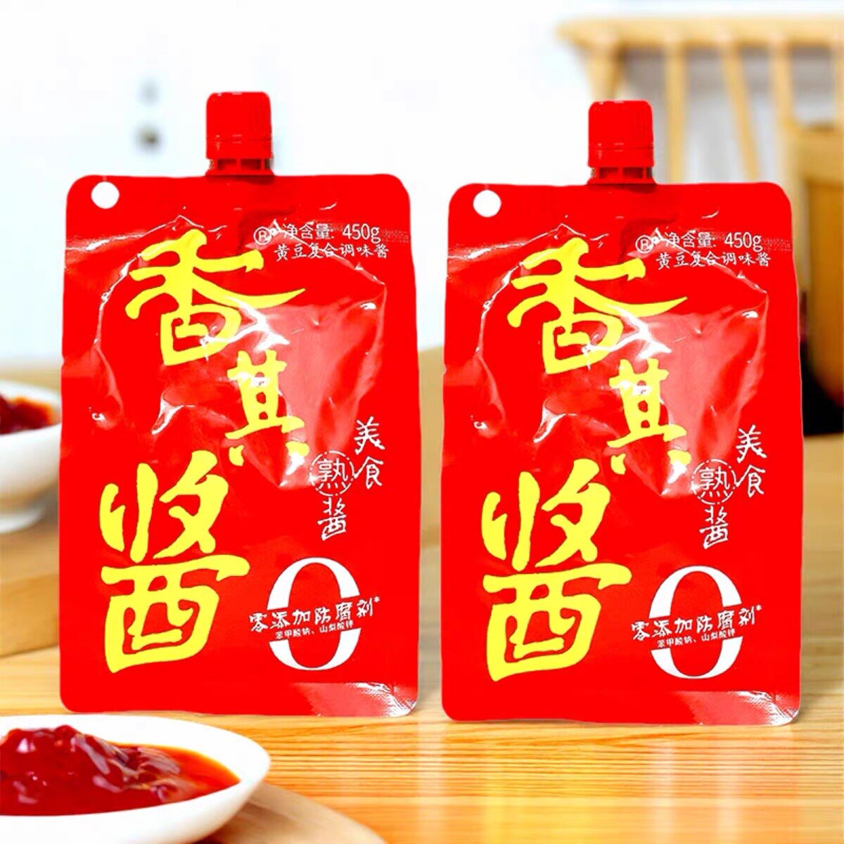 450g香其酱128g熟酱东北大酱120g