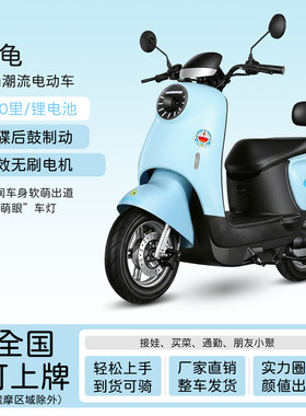 26新款小龟王电动车60V72V家用电瓶车男女款小型可上牌电动摩托车
