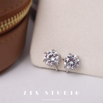 短发气质耳夹无耳洞女新款高级感耳饰无洞蚊香盘耳钉夹耳式耳环