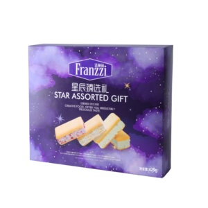 法丽兹厚切空气夹心曲奇饼干429g星辰臻选礼盒装零食38妇女节礼物
