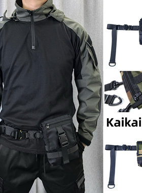 Kai机能战术风眼镜蛇腰包斜挎手机包户外运动便携单肩小包胸包酷