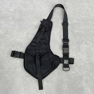 机能马甲包多功能胸包工装 腋下隐形包跑步背心包 包斜挎包户外男士