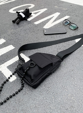 手机包轻便简约迷你胸包日系街潮学生便携休闲链条斜挎小包手机袋