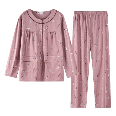 森羚羊女士纯棉加大码睡衣