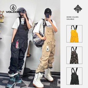 现货2324 volcom钻石 男女同款滑雪裤背带裤 防水防风雪裤 5