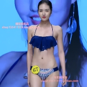 大学生模特大赛泳装 秀深圳国际时装 节颁奖盛典高清视频素材