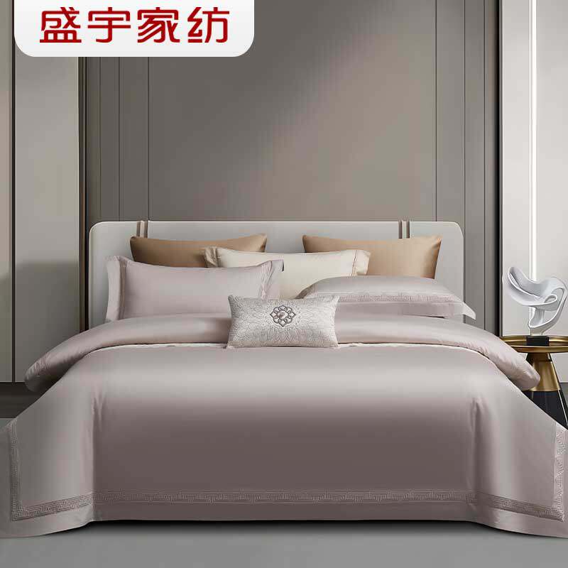 盛宇家纺 2026春夏新品 100支恒温棉绣花四件套180*200 奢华之境