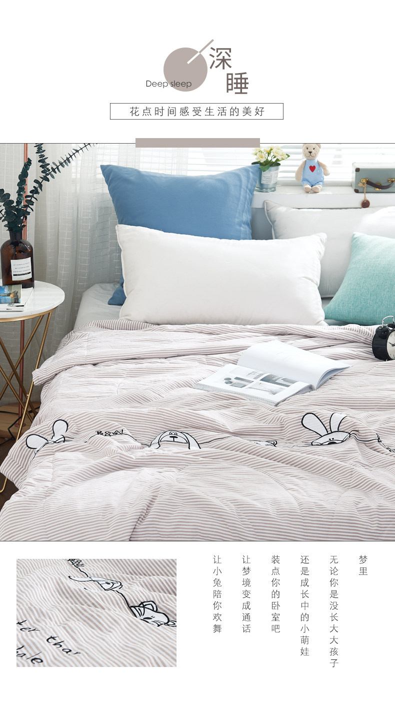 盛宇家纺床上用品柔软绣花夏凉被可水洗透气空调被单人双人薄被子