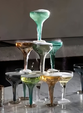 英国LSA进口 Epoque 碟形香槟杯玻璃威士忌鸡尾酒杯 家用冰桶酒具