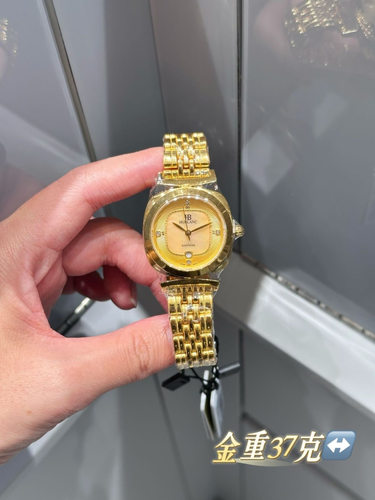 足金999宇珀黄金手表女表送女友礼物