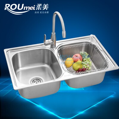 加厚洗菜盆不锈钢水槽