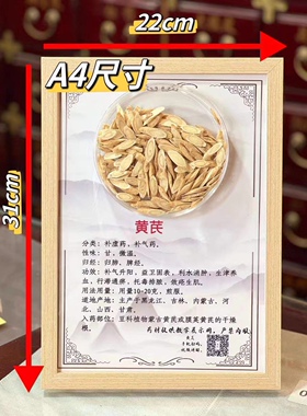 中药标本挂画中医馆装饰中药材装饰相框相册文化墙实物挂画