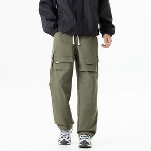 多口袋直筒潮流男装 2025秋季 裤 工装 2552 新款