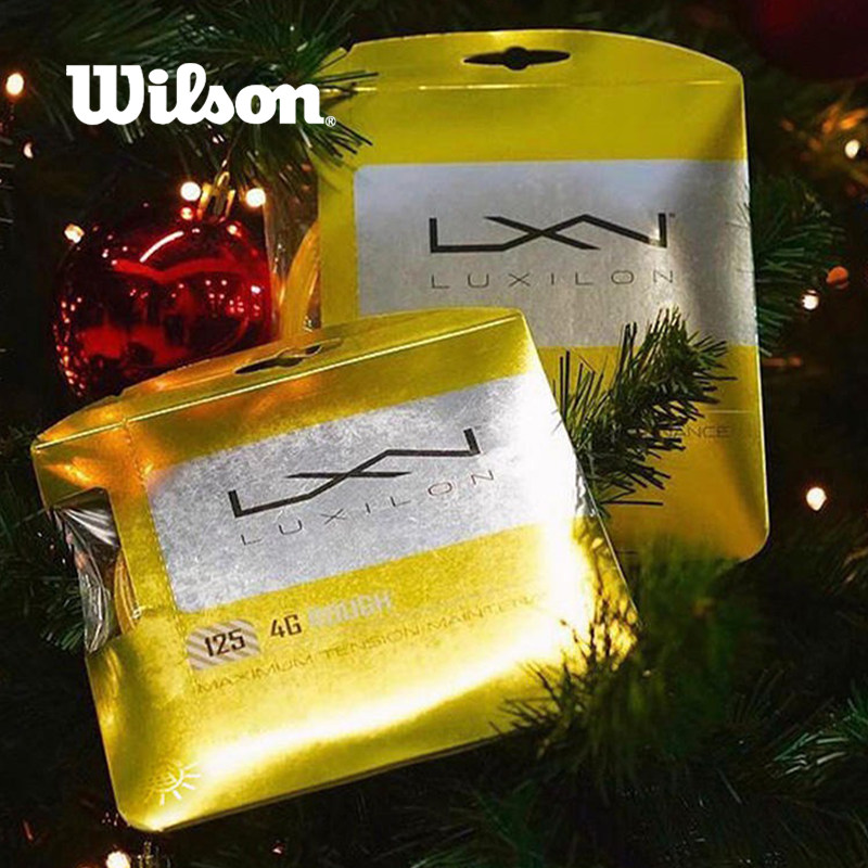 Wilson威尔胜力士浪4G网球拍线聚酯耐用硬线张力大舒适旋转网球线