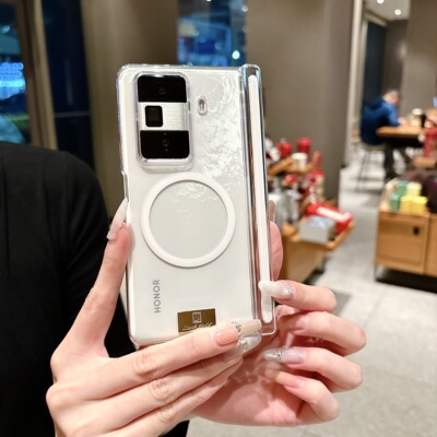 适用华为荣耀magicvs3手机壳带磁吸充电magic折叠屏vs2双中轴磁保护全包铰链简约女生新款防摔保护套男款外壳