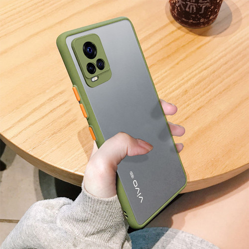 适用vivos7手机壳vivos7t保护硅胶套vivos7e全包镜头vivis5防摔肤感撞色按键S7e透明磨砂软壳y73s男viv女新款
