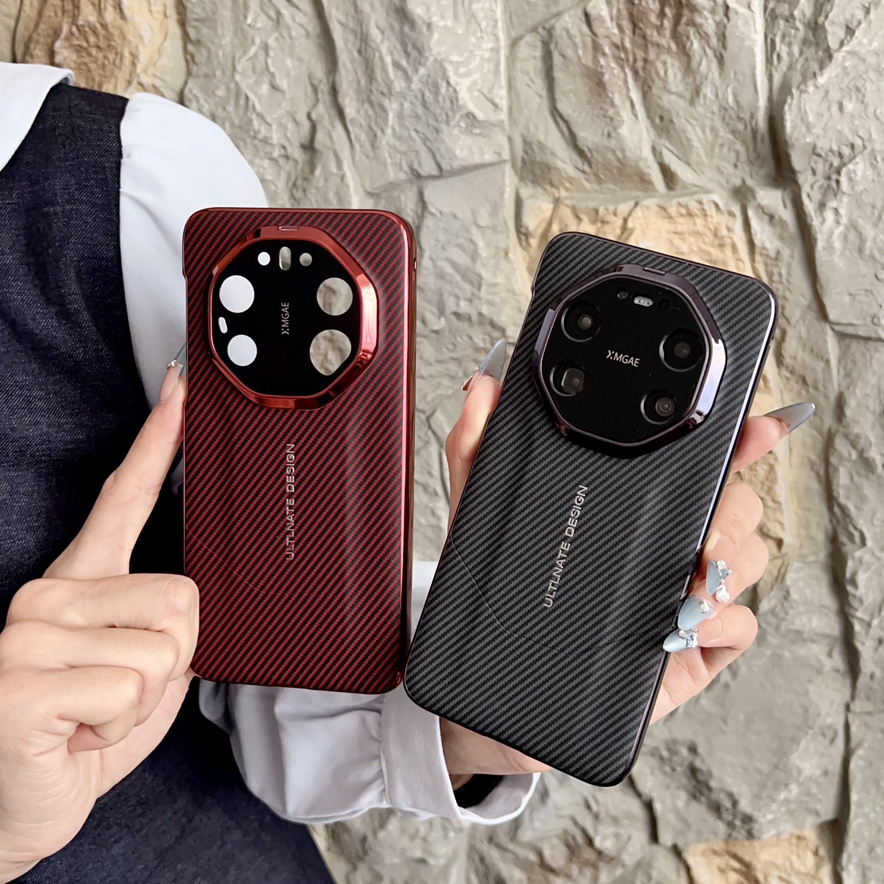 适用华为mate80promax手机壳新款mate80pro镜头全包mate80rs保时捷防摔mate80凯夫拉碳纤维纹理硬高端保护套