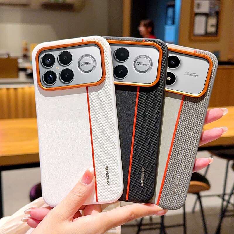 适用红米K90手机壳套小米Redmi K90Pro Max金属镜头K90Promax保护套全包防摔金甲三拼皮纹时尚5G新品素皮男女