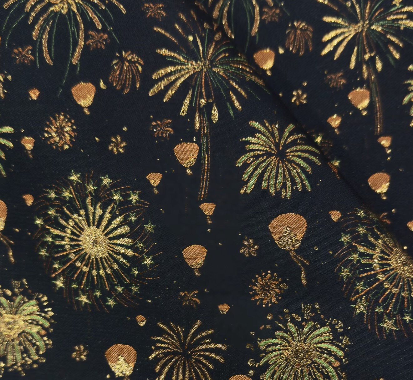 烟花宋锦手烟火嘉年作发夹宋锦发海绵垫/布料/面料/