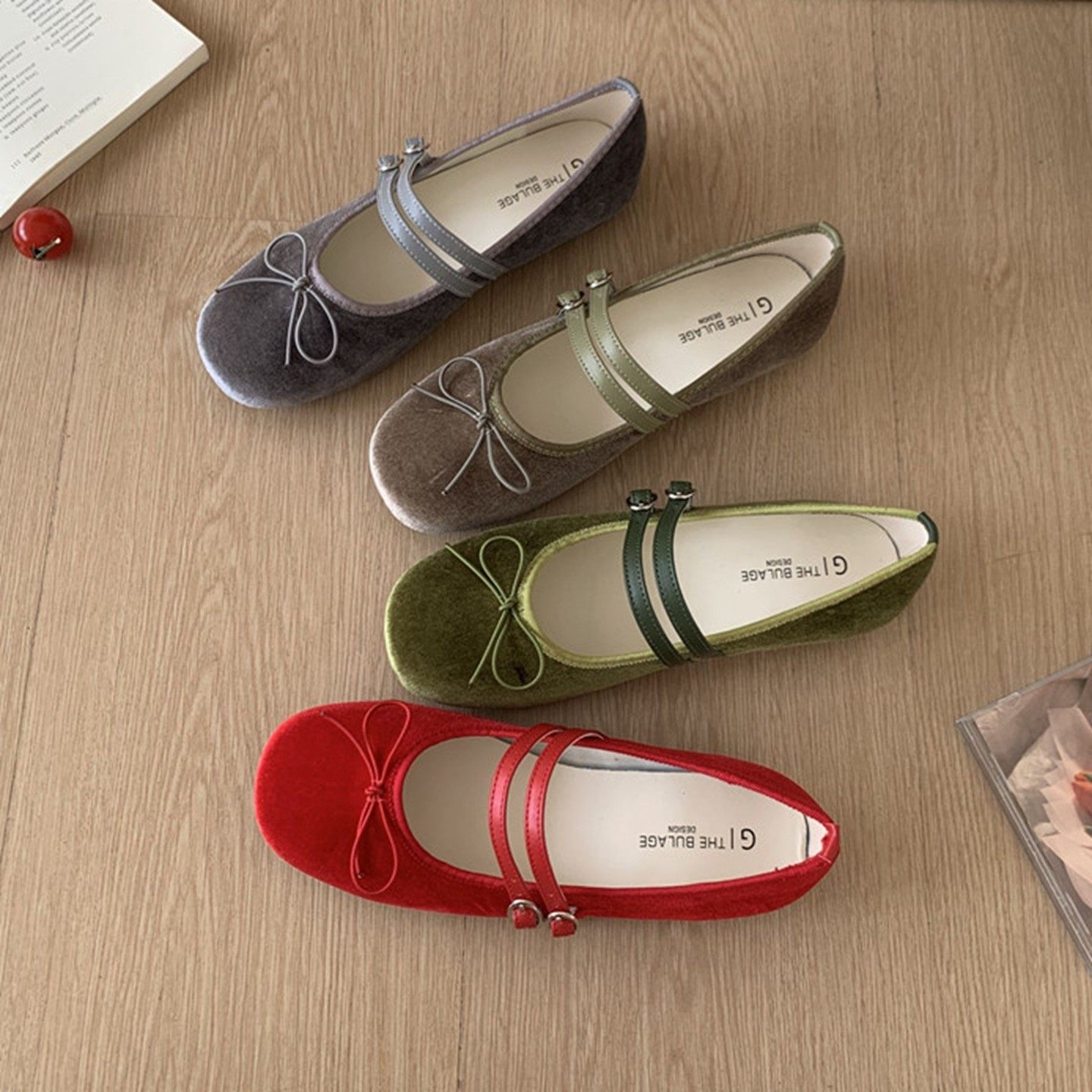 复古平底蝴蝶结丝绒玛丽珍鞋2026春夏季新款韩版百搭一字扣单鞋女,女鞋,浅口单鞋,淘宝优惠券,粉丝福利购,淘宝优惠卷